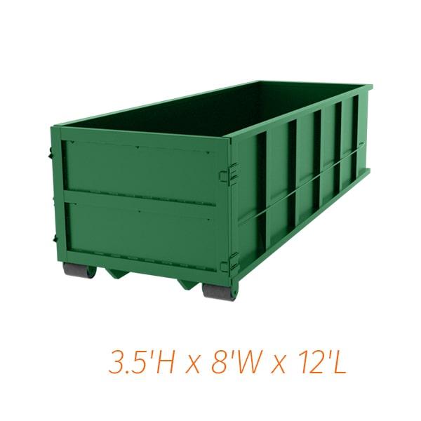 ten yard dumpsters are a popular choice for residential projects including minor home renovation and yard waste disposal