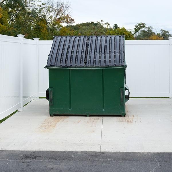 we offer a variety of commercial dumpsters in different sizes to fit your needs